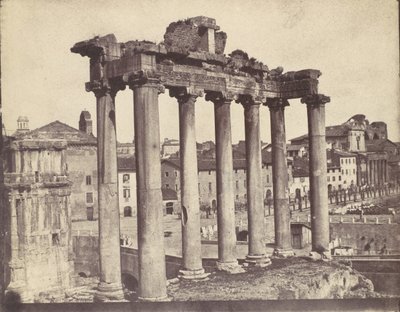 Tempel der Concordia, Rom, 1850er Jahre von Calvert Jones