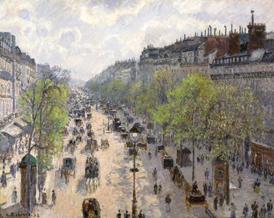 Boulevard Montmartre, Frühling, 1897 von Camille Jacob Pissarro