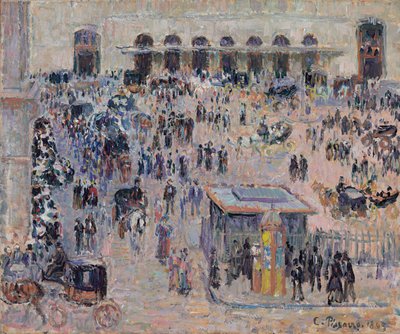 La Place du Havre und der Gare Saint-Lazare von Camille Jacob Pissarro