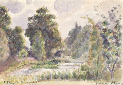 Teich in den Kew Gardens von Camille Jacob Pissarro