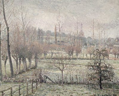 Schneeeffekt in Eragny, 1894 von Camille Jacob Pissarro