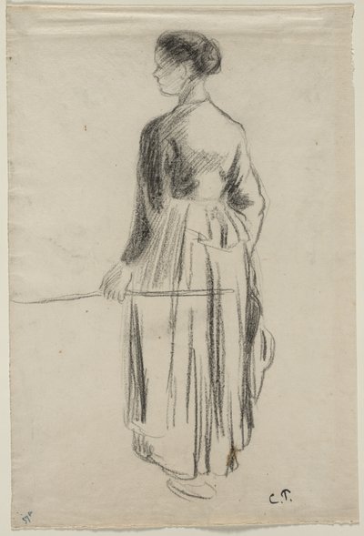 Die Kuhhirtin, Eragny, 1886 von Camille Jacob Pissarro