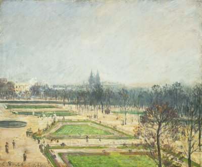 Die Tuilerien-Teiche, Nebel, 1900 von Camille Jacob Pissarro