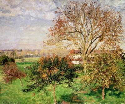 Herbstmorgen in Éragny, 1897 von Camille Jacob Pissarro