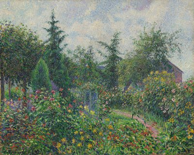 Garten und Hühnerstall bei Octave Mirbeau, Les Damps von Camille Pissarro