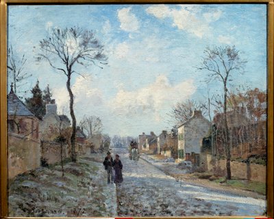 Die Straße von Louveciennes von Camille Jacob Pissarro