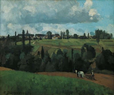 Landschaft bei Ennery, nahe Pontoise von Camille Pissarro