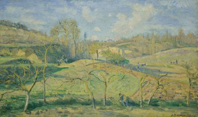 Märzsonne, Pontoise von Camille Pissarro