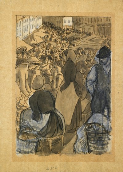 Marktszene, ca. 1880er Jahre von Camille Pissarro