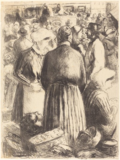 Markt in Pontoise von Camille Pissarro