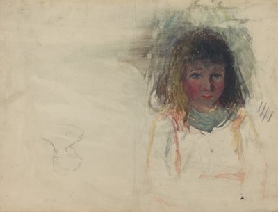 Der Sohn des Künstlers Georges (verso), ca. 1880 von Camille Pissarro