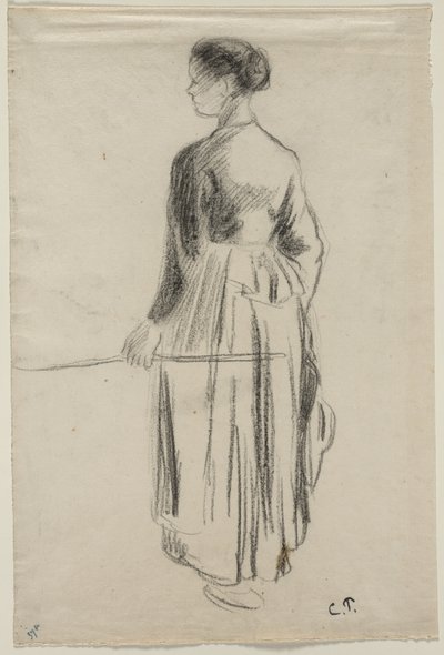 Die Kuhhirtin, Eragny von Camille Pissarro