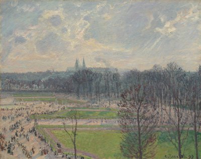 Der Garten der Tuilerien an einem Winternachmittag, 1899 von Camille Jacob Pissarro