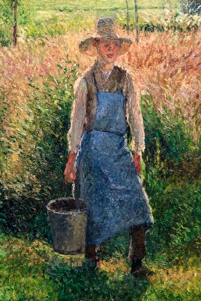Der Gärtner (Detail) von Camille Pissarro
