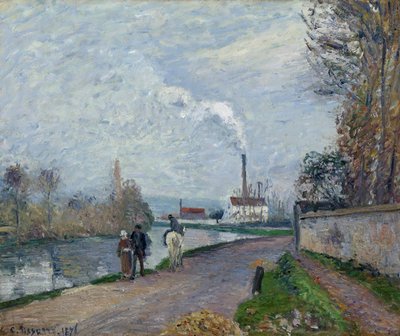 Der Fluss Oise bei Pontoise von Camille Pissarro