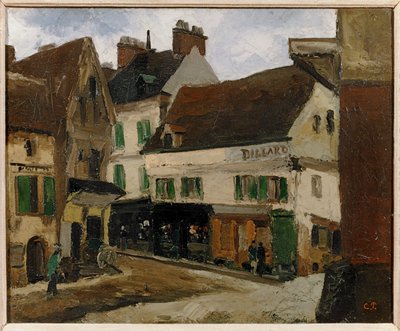 Ein Platz in La Roche-Guyon von Camille Pissarro