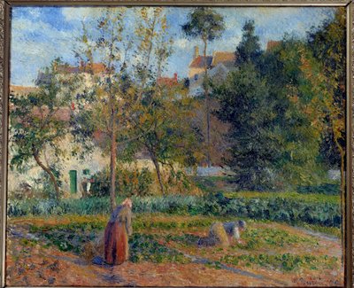 Gemüsegarten in der Einsiedelei, Pontoise von Camille Jacob Pissarro