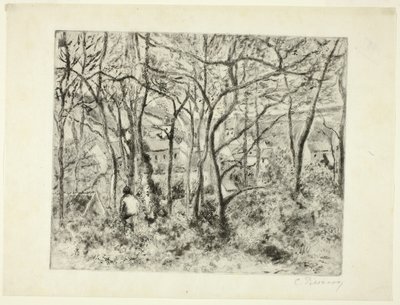 Wälder am Hermitage von Camille Pissarro