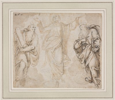 Die Verklärung recto, Studie der Hände verso, ca. 1590 von Camillo Procaccini