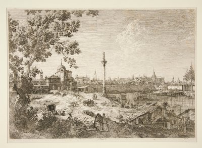 Imaginäre Ansicht von Padua, aus der Serie Vedute (Ansichten) von Canaletto (Giovanni Antonio Canal)