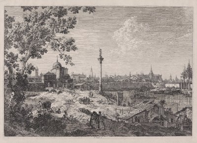 Imaginäre Ansicht von Padua, aus der Serie Vedute (Ansichten) von Canaletto (Giovanni Antonio Canal)
