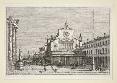 Imaginäre Ansicht von S. Giacomo Di Rialto, aus der Serie Vedute (Ansichten) von Canaletto (Giovanni Antonio Canal)