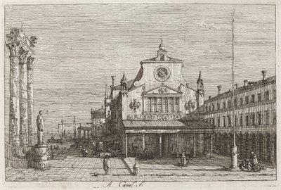 Imaginäre Ansicht von S. Giacomo di Rialto von Canaletto