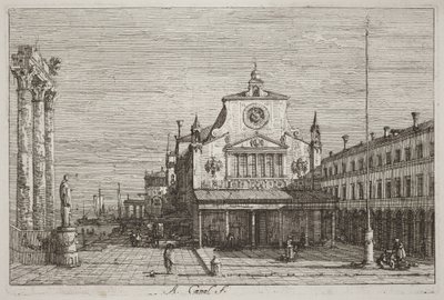 Imaginäre Ansicht von S. Giacomo di Rialto von Canaletto