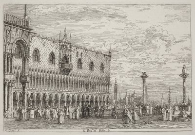La Piera del Bando. V. [unten rechts] von Canaletto