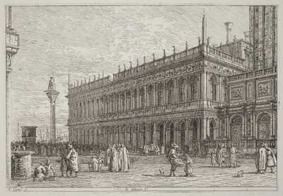 Die Bibliothek. V. [oben links] von Canaletto