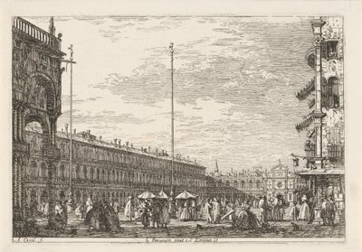 Piazza San Marco (Gesichter auf bestehende und erfundene Orte) von Canaletto