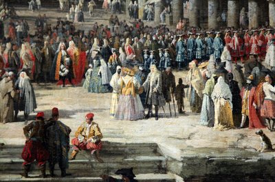 Empfang des französischen Botschafters in Venedig von Canaletto