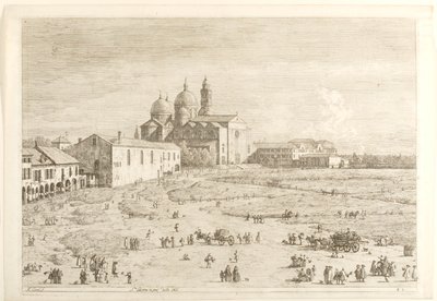 S.Giustina in Prà della Valle, aus der Serie „Ansichten“ von Canaletto