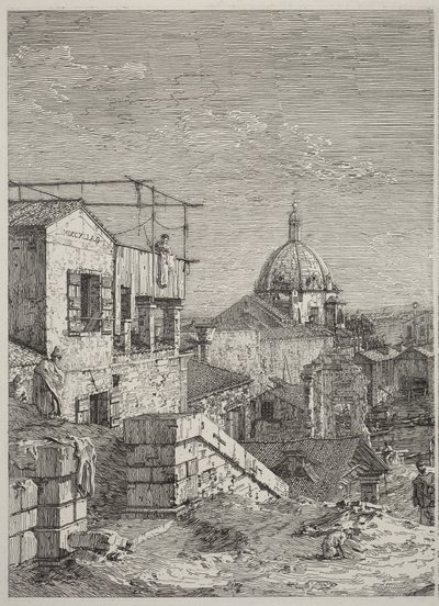 Das Haus mit der Inschrift [links] von Canaletto