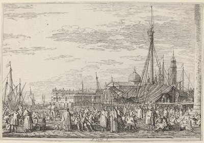 Der Markt auf dem Molo, ca. 1735-1746 von Canaletto