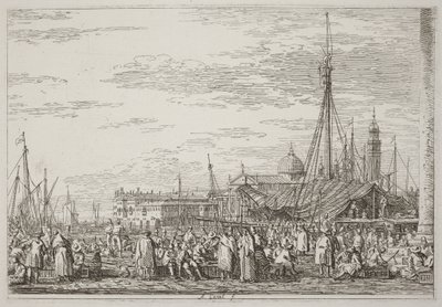 Der Markt auf dem Molo von Canaletto