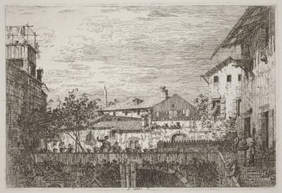Die Terrasse (unten rechts) von Canaletto