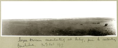 ANZAC-Division konzentriert sich in Asluj vor dem Angriff auf Beersheba, 20. Oktober 1917 von Capt. Arthur Rhodes