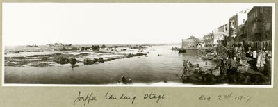 Anlegestelle von Jaffa, 2. Dezember 1917 von Capt. Arthur Rhodes
