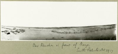 Unsere Schützengräben vor Gaza, Oktober 1917 von Capt. Arthur Rhodes