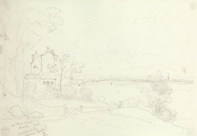 Bei Newnham, Blick auf den Severn nach Osten, März 1848 von Capt. Thomas Hastings