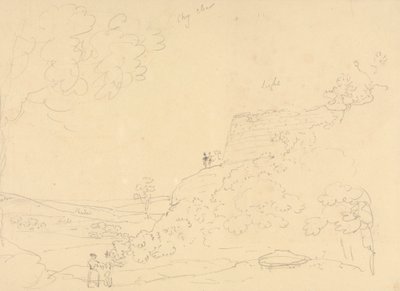 Skizze eines Hügelforts, Isle of Wight von Capt. Thomas Hastings
