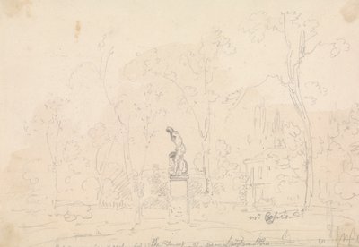 Statue von Kain und Abel im Wald bei Leytonstone von Capt. Thomas Hastings
