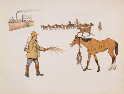 Auf dem Weg zur Chevril-Fabrik, aus The Leaguer of Ladysmith, 1900 von Captain Clive Dixon