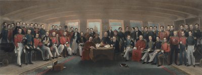 Unterzeichnung und Versiegelung des Vertrags von Nanking von Captain John Platt
