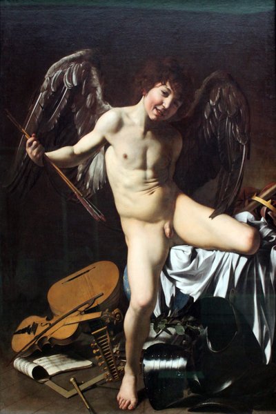 Amor als Sieger von Caravaggio