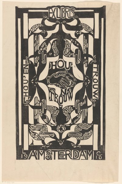 Ex Libris der Vereinigung Hou