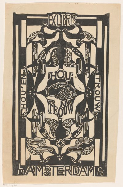 Ex Libris der Vereinigung Hou