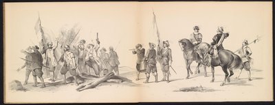 Maskerade der Leidener Studenten, 1850 (Platte 12) von Carel Christiaan Antony Last