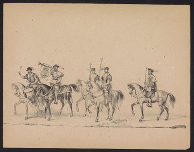 Maskerade der Utrechter Studenten, 1846 (Tafel 13) von Carel Christiaan Antony Last